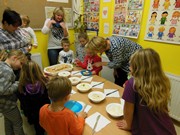 Odpolední zdravá svačinka s rodiči